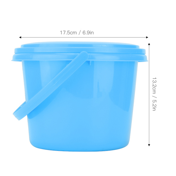 Multifunktion Maling Pensel Tub Plast 2 Rum Skovl med Paletter til Farveblanding (YJ004 Blå)