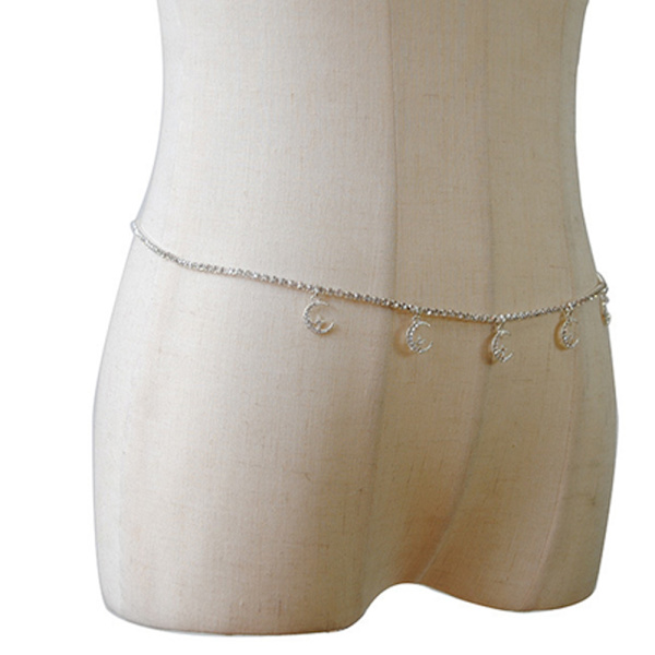 Midjekjede Krystall Mage Body Chains Måne Strand Mote Midje