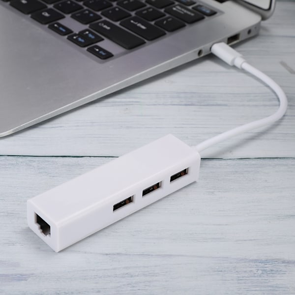 USB 3.1 - RJ45 USB 2.0 -verkkoadapterikaapeli 3A 100W PD TypeC -keskittimeen tiedonsiirtoon
