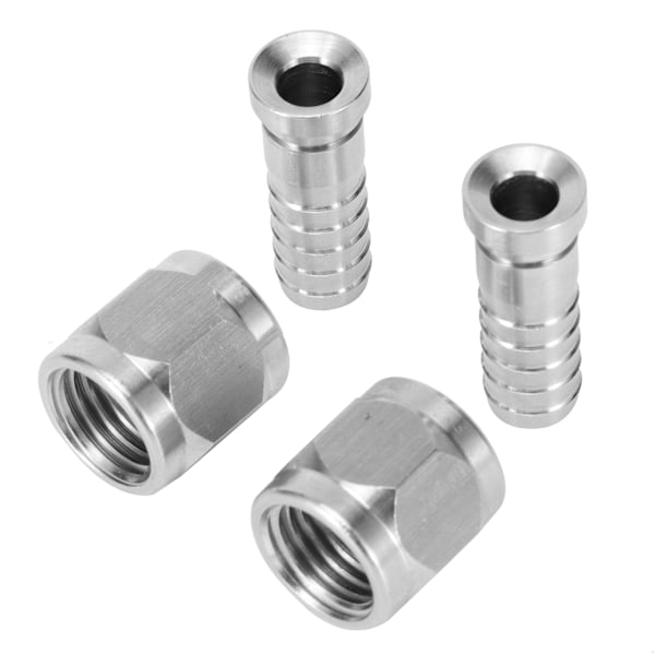 2 sett 8mm rustfritt stål 1/4in 5/16in mutter pigg kobling for kulelås pinlås hjemmebrygging montering