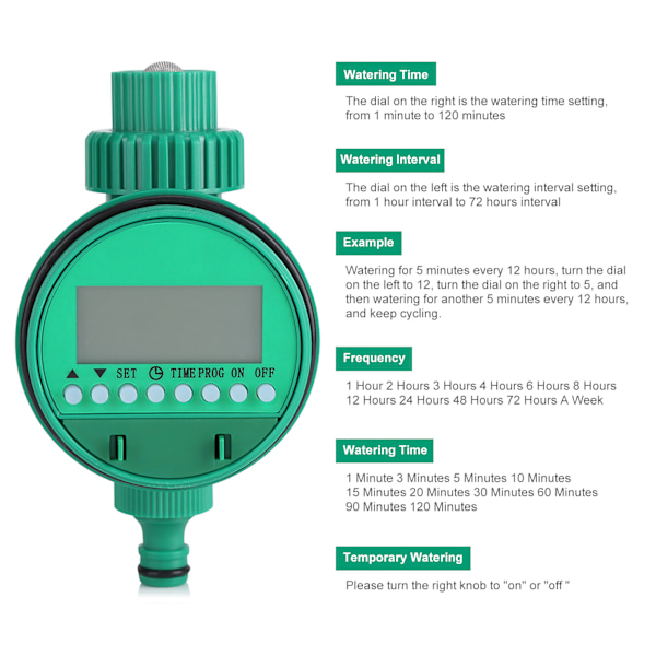 Automatisk elektrisk digital havevanding timer intelligent blomster vanding controller