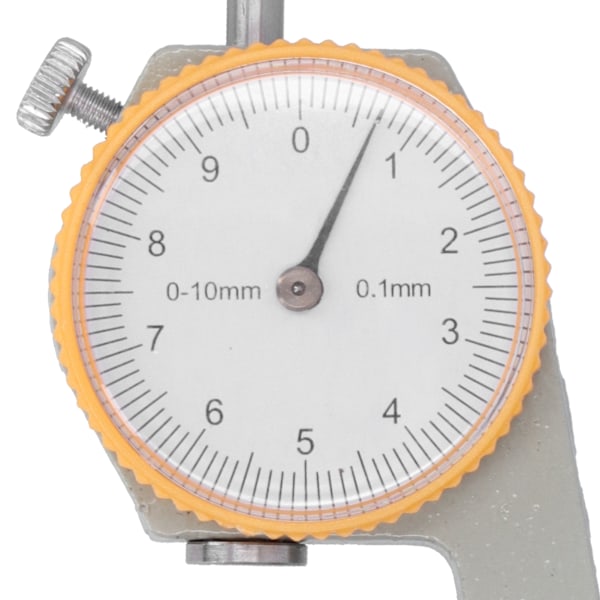 Tjockleksmätare Tester Urtavla Platt Huvud Vegetabiliskt Garvat Läder DIY Mätverktyg 0-10mm