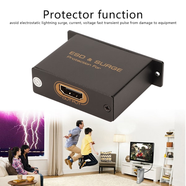 HD Multimedia Interface Overspændingsbeskytter mod ESD Strømstød Lynstøtte HD 4Kx2K 3D HEAC Enhedsbeskytter