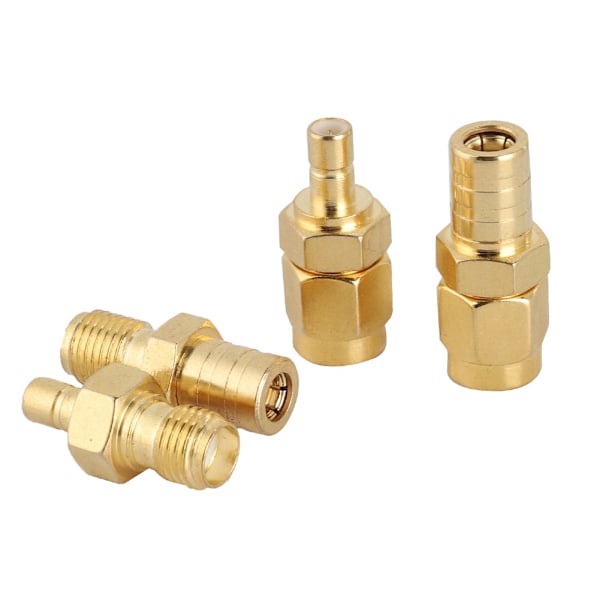 4 typer RF-adapter SMA-adapter till SMB-kontakt RF-omvandlarsats för DAB-bilradioantenn