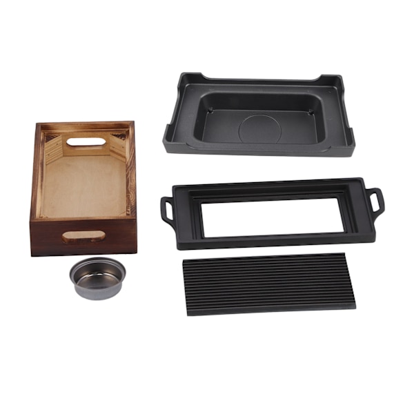 Multifunksjonell grillbakke, røykfri, non-stick grillplate, BBQ grillpanne
