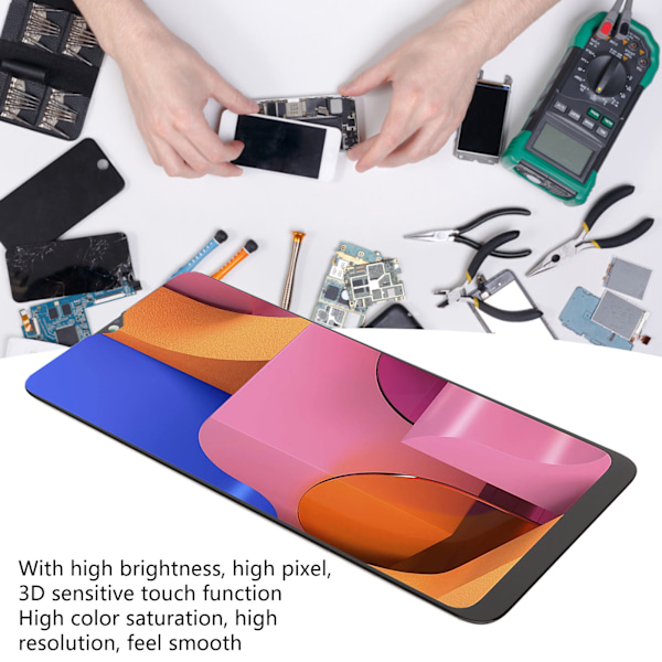6,5 tommers LCD-skjerm Digitizer Touch Digitizer LCD-erstatning for Samsung Galaxy A207 A2070 SM A207F