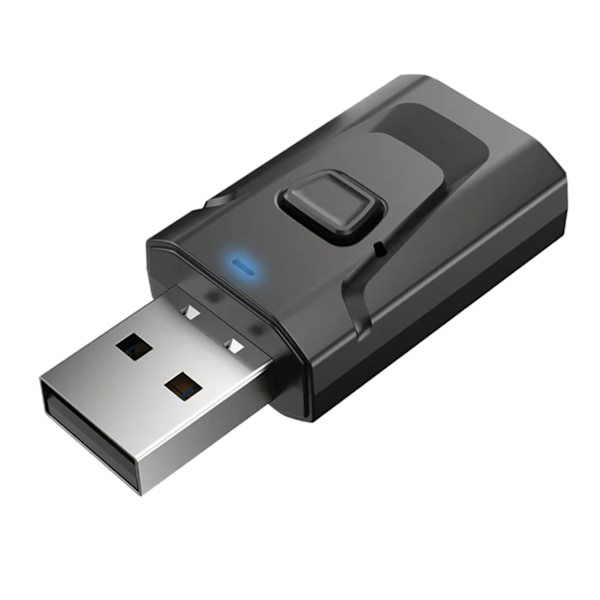4 i 1 USB Bluetooth 5.0-mottaker, klar lydkvalitet, plug and play, stabil overføring, lydadapter
