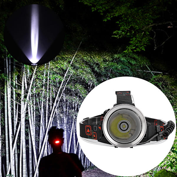 USB-ladattava ulkoilun LED-otsalamppu taskulamppu Nigille