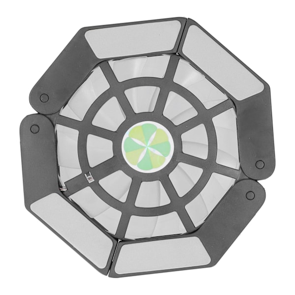 Laptop Cooler Pad med Luminous Large Fan USB Notebook Computer Foldable Stand DRS08(Svart )