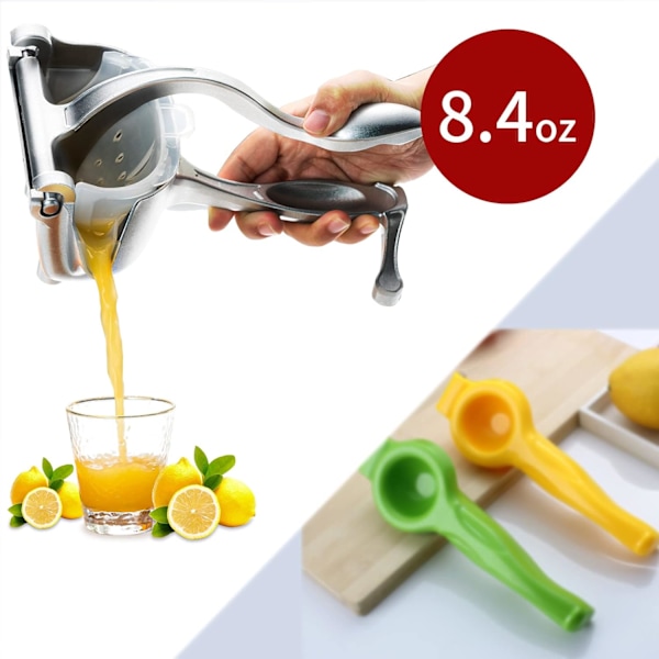 Enkel Fruktpress med Hållbar Kvalitet, Ergonomisk Design för Smidig Pressning, Enkel Rengöring, Ger Maximal Juiceutvinning,