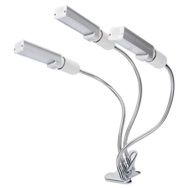 3-pääinen LED-kasvikasvuvalo E27 USB-pidike Kasvien kasvatusvalo f