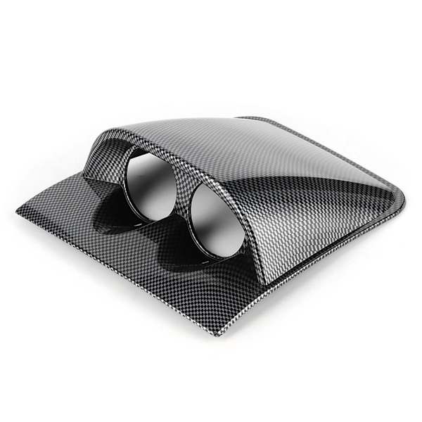 2in Dash Gauge Pod Dubbla Hål Bilmätare Fäste Hållare Fäste Universal Biltillbehör Kolfiber Stil