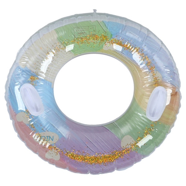 Paljettprydd Badboll, Uppblåsbara Poolleksaker med Förtjockad, Miljövänlig PVC, Färgglatt Glittrande Glitter för Badkar, Strand och Simning