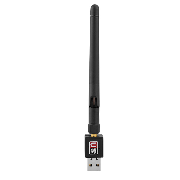 W90 RTL8188ETV150M Trådløs Nettverksadapter 150Mbps USB2.0 WIFI Mottakeradapter