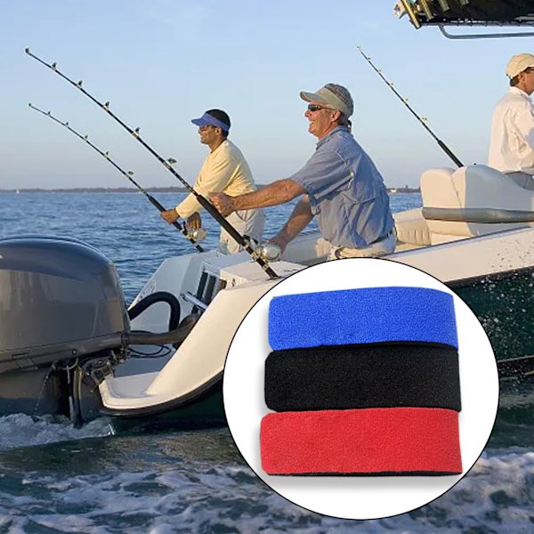 Fiskespöremmar, Justerbara Neoprenband för Spinnspön & Flugspön, Fisketackelbälte med Flexibelt Lättviktspänne, Perfekt för Fiskeentusiaster