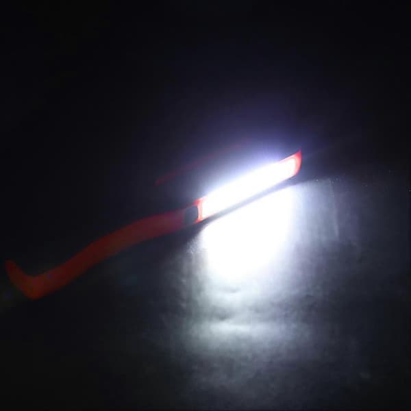 GETIT COB LED -taskulamppu, magneettinen pyörivä pidike, oranssi