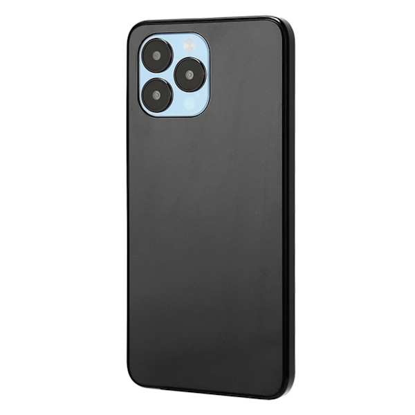 Låst op Smartphone 3G 5.0 tommer HD-skærm Ansigtsgenkendelse 4GB RAM 32GB ROM Dual Card Dual Standby Mobiltelefon til Android 10 100V til 240V Sort