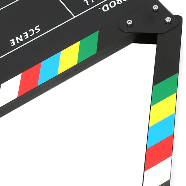 30x25CM Ohjaajan videokohtaus Clapperboard Ammattimainen elokuvaelokuvan toimintataputusväline Akryyli