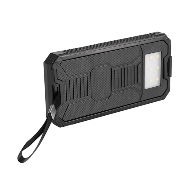 Bærbar 20000mAh hurtigopladning dobbelt USB Polar mobil powerbank-etui DIY-sæt sort