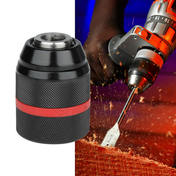 Nyckellös handborrchuck 1/2‑20UNF-fäste 2~13mm Självdragande borrchuck för flera ändamål