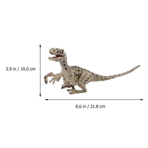 Kunstig dinosaurmodell plast dinosaurmodell kompatibel med dekorasjon 2 stk
