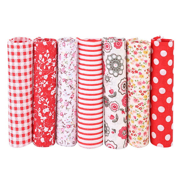 7 st / set 100% bomull batik syhantverkstyg för DIY plånbok kuddfodral (S)