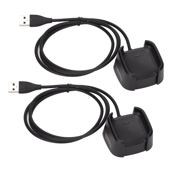 2 st laddare USB-laddningskabel dockningsstation för Fitbit Versa 2 Health and Fitness Smartwatch