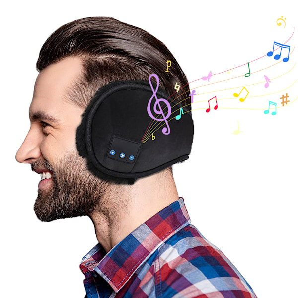 Multifunktionella musiksport-hörselskydd Bluetooth-örvärmare för