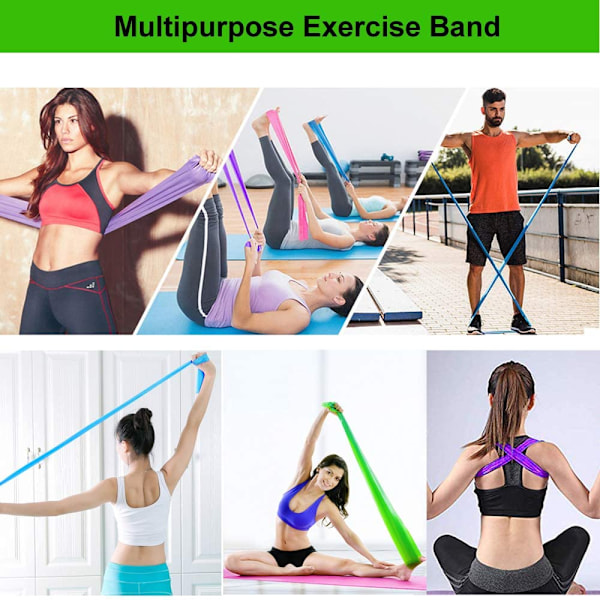 Latex Balett Stretchband, Total Flexibilitet Dans Träning Fysioterapi Verktyg För Hemmagym, Kompakt Enkel Användning Naturligt Latex Gummi Multi-Grepp