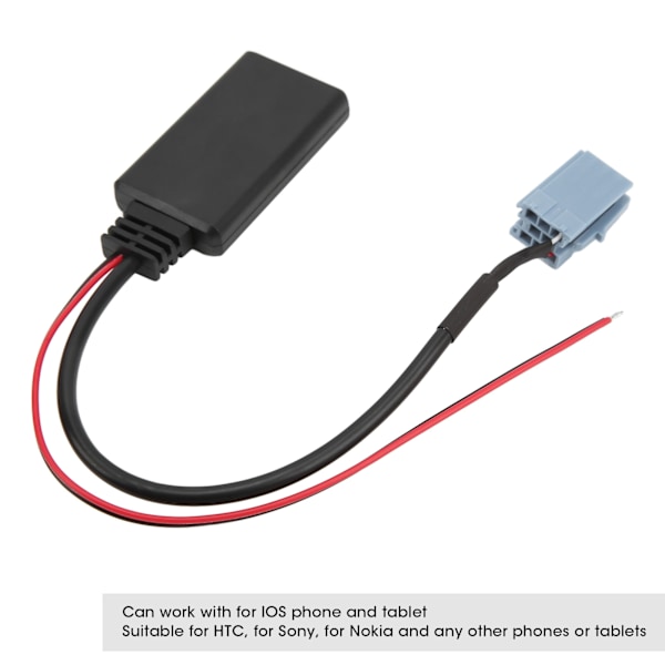 Bluetooth 4.0 AUX IN-adapter Trådlös ljudkabel Ersättning för B5 Sagitar för Blaupunkt Radio
