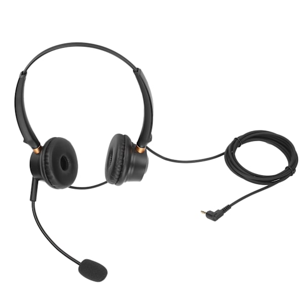 H600D‑2.5 Telefonheadset Callcenter Brusreducerande Sladdansluten Binaural Kundtjänstheadset