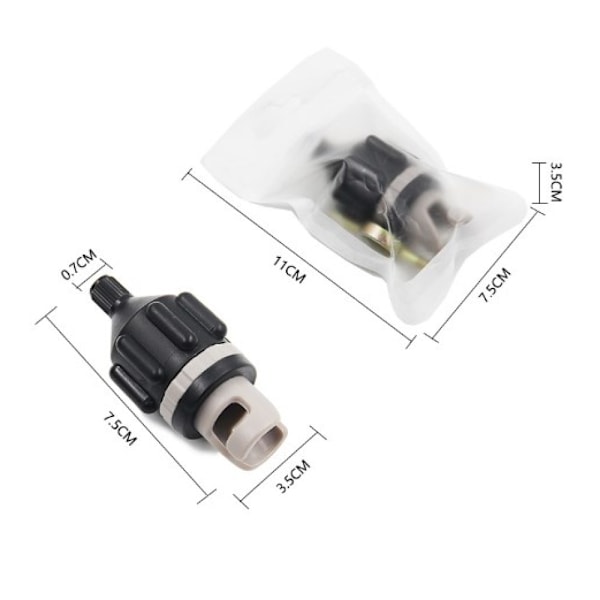 Sup Ventiladapter, Förstärkt Nylon Schrader Ventiladapter För Uppblåsbara Produkter, Högkvalitativ Kopparmaterial Standard Luftpumpadapter, Snabb Uppblåsning