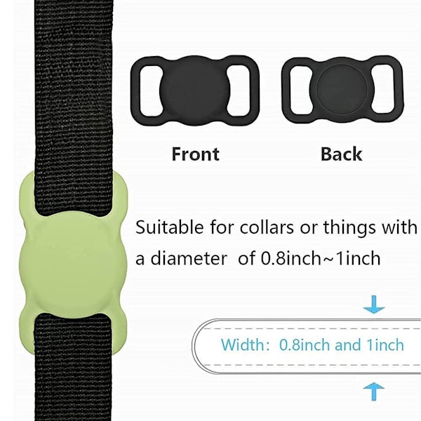 Silikoninen suojakotelo, yhteensopiva Airtags Finder Scratch Pet Loop Holderin kanssa, yhteensopiva Airtagin kanssa