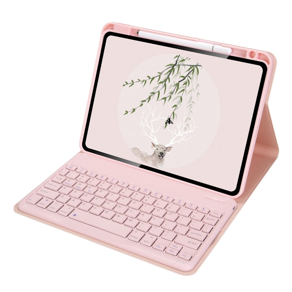 Stilrent avtagbart tangentbordsfodral för iPad Air och Pro, magnetisk fastsättning ger säkert grepp, värmeavledning håller din enhet sval, automatisk viloläge