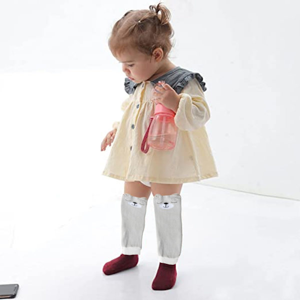 6 par baby toddler benvärmare knäskydd för krypande K