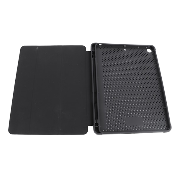 Tablet Etui Sort Åndbar Præcise Udskæringer Blyantholder Magnetisk Lukning PU Læder Etui til IOS Tablet 10.2in