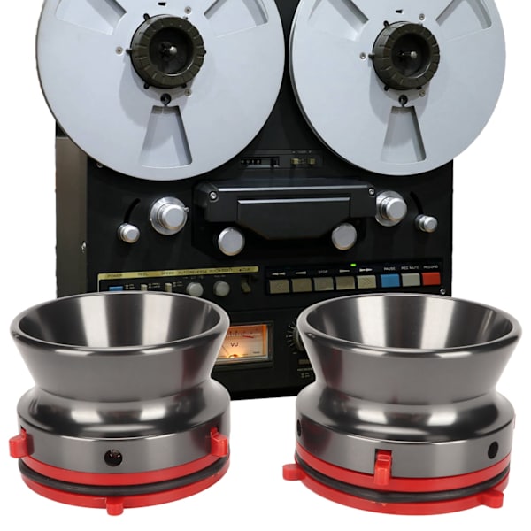 1 Par NAB Hub-adaptere Profesjonelle Polerte Aluminiumspole-til-Spole Båndåpner for Studer ReVox for Akai for Teac Grå
