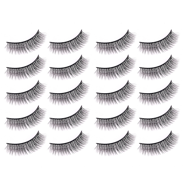 10 par magnetiske øjenvipper kit håndlavede lette genanvendelige magnetiske øjenvipper med eyeliner applikator