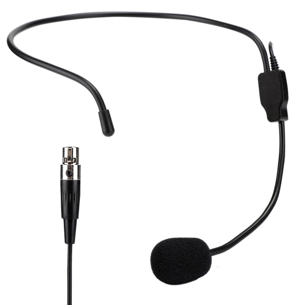 Mini XLR 3-bens TA3F-stik Professionel trådløs hovedbøjle mikrofon headset mikrofon