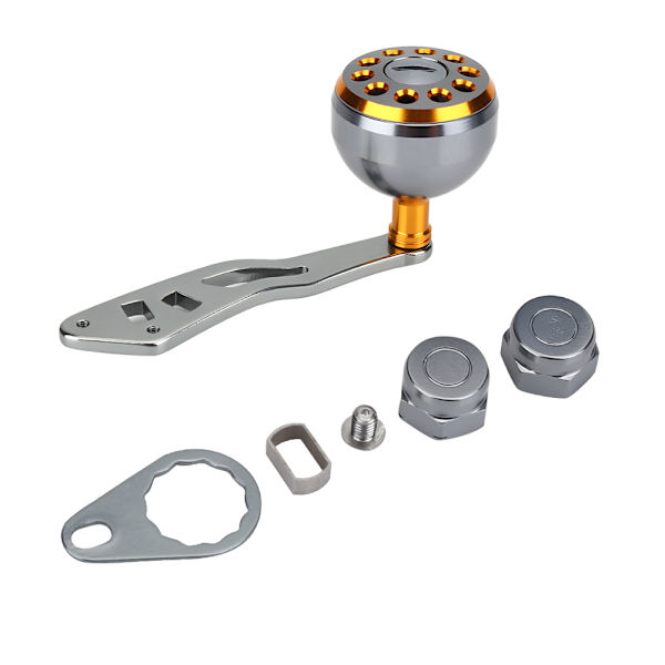 1 stk. holdbar del i holdbart metal til Abu Round Baitcast fiskehjul (guld)