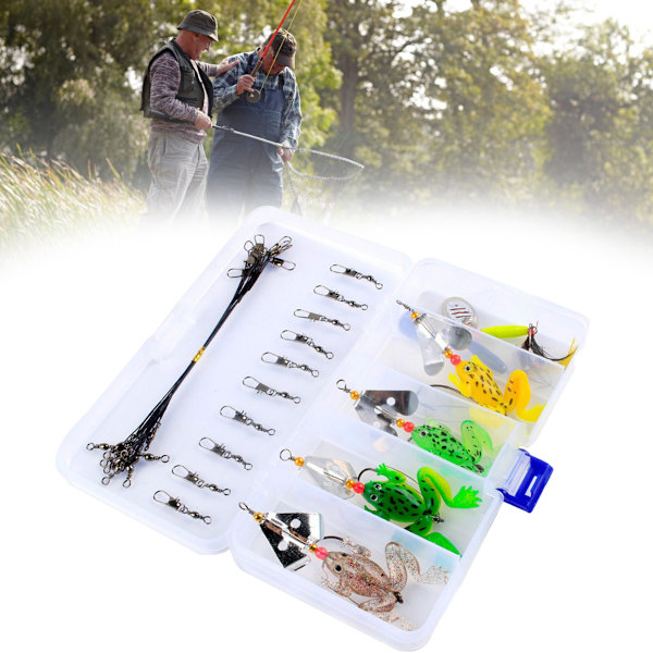 Nylonbelagd rostfri ståltrådstafs, nötningsbeständig fiskeutrustning för spännande äventyr i sötvatten och saltvatten, 26-pack