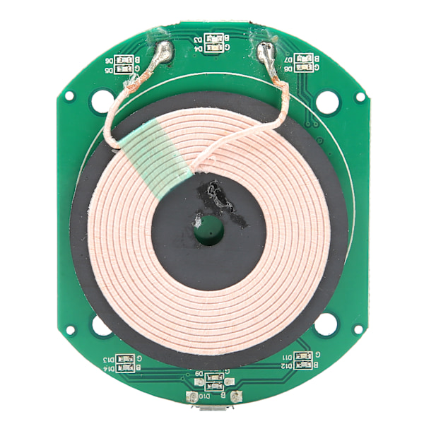 5W Qi trådløs opladermodul PCBA kredsløbskort spole trådløs opladning Micro USB-port