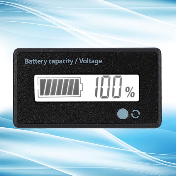 GY-6D PCB HTN Ljud- och ljuslarm Batterikapacitetsmonitor Indikator Display 12-84V (Vitt ljus)