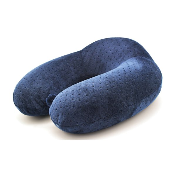 Lyxig Resekudde i Memory Foam, Tempur-Pedic-inspirerad Design för Personlig Komfort, Sammet Örngott i Memory Foam Säkerställer Skonsam Hudvård