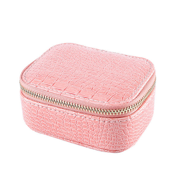 Resväska för smycken, resefodral för smycken, miniresväska för smycken, liten smyckeskrin för resor, smyckeskrin för resor, 9,5*7*5 cm
