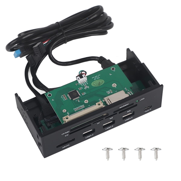 5,25 tommer multifunktionel intern kortlæser dashboard PC frontpanel