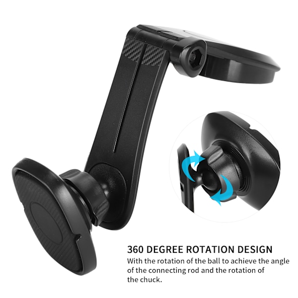 360 graders rotationsbiltelefonhållare stark magnetisk instrumentbrädes mobiltelefonfäste