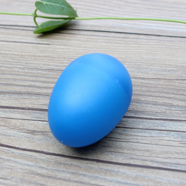 Æg Shaker Lyse Farver Læringsrig Fyldig Plast Æg Percussion Instrument Legetøj til Hjem Rejse Børnehave Blå