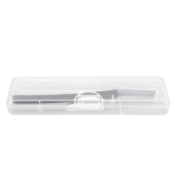 Metall øyenbryns trimmer rustfritt stål unisex manuell øyenbryns skjegg trimmer med 6 blader for hår svart