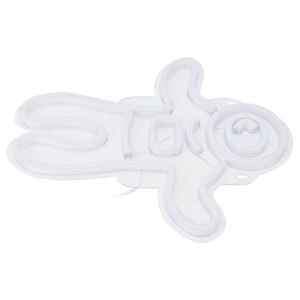 LED Astronaut Neonljus USB-driven transparent bakgrundstavla